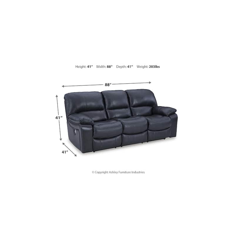Signature Design by Ashley Leesworth Blue 2-Piece Upholstery Package - 88"W x 41"D x 41"H