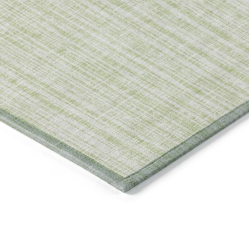 Machine Washable Indoor/ Outdoor Chantille Contemporary Striped Rug