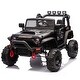 preview thumbnail 1 of 78, Remote Control 24V Electric Toy Car for Kids, Four-Wheel Suspension, LED Lights, Ages 3+ Black