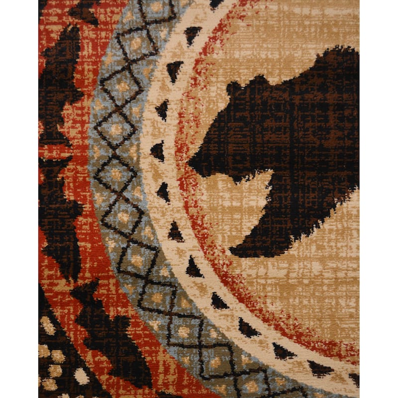Mayberry Rugs Asheville Lodge Bear Area Rug