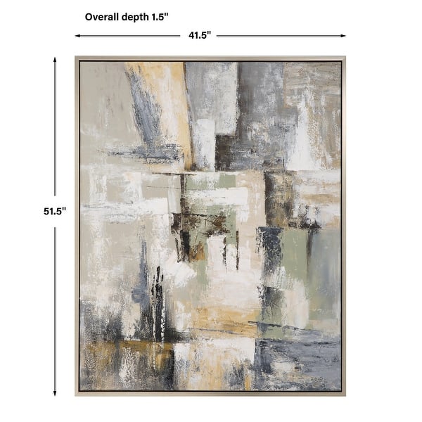 Uttermost Intuition Hand Painted Abstract Art