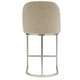 preview thumbnail 28 of 81, Leick Home Upholstered Barrelback Counter Stool with Metal Base