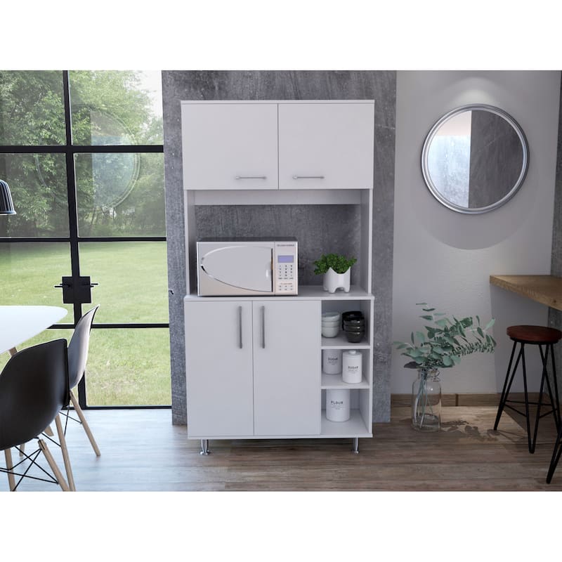 Pantry Cabinet for Kitchen, Dining Room,Living Room, White