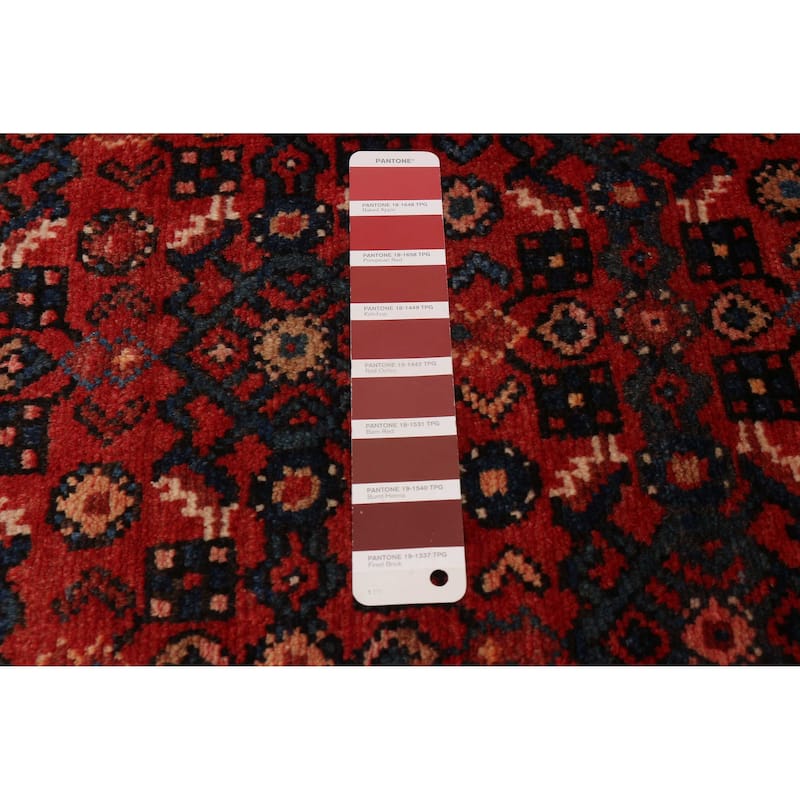 ECARPETGALLERY Hand-knotted Andelz Red Wool Rug - 3'7 x 10'2