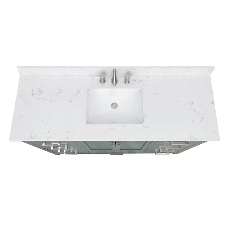 Avanity Modero 60 in. Single Sink Bathroom Vanity with Engineered Stone Top - 61"W x 22"D x 35"H