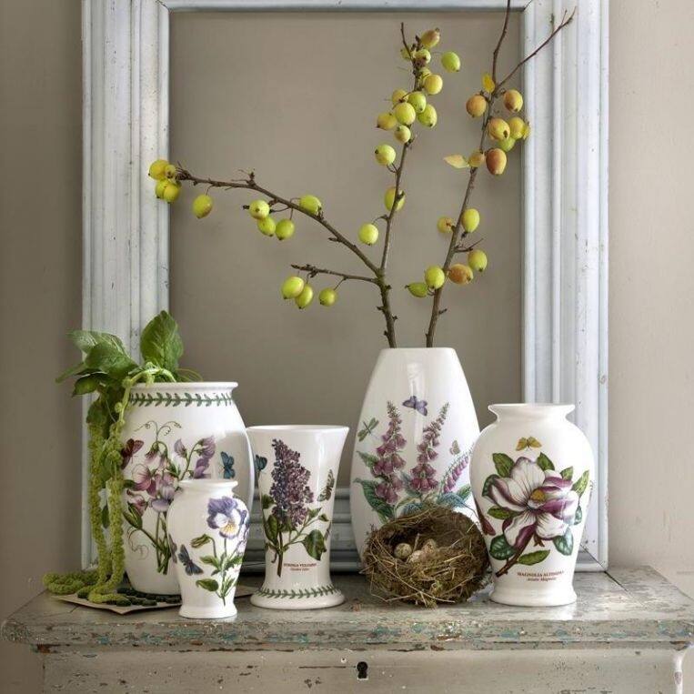 Portmeirion Botanic Garden Set of 3 Mini Vases - 5 inches each