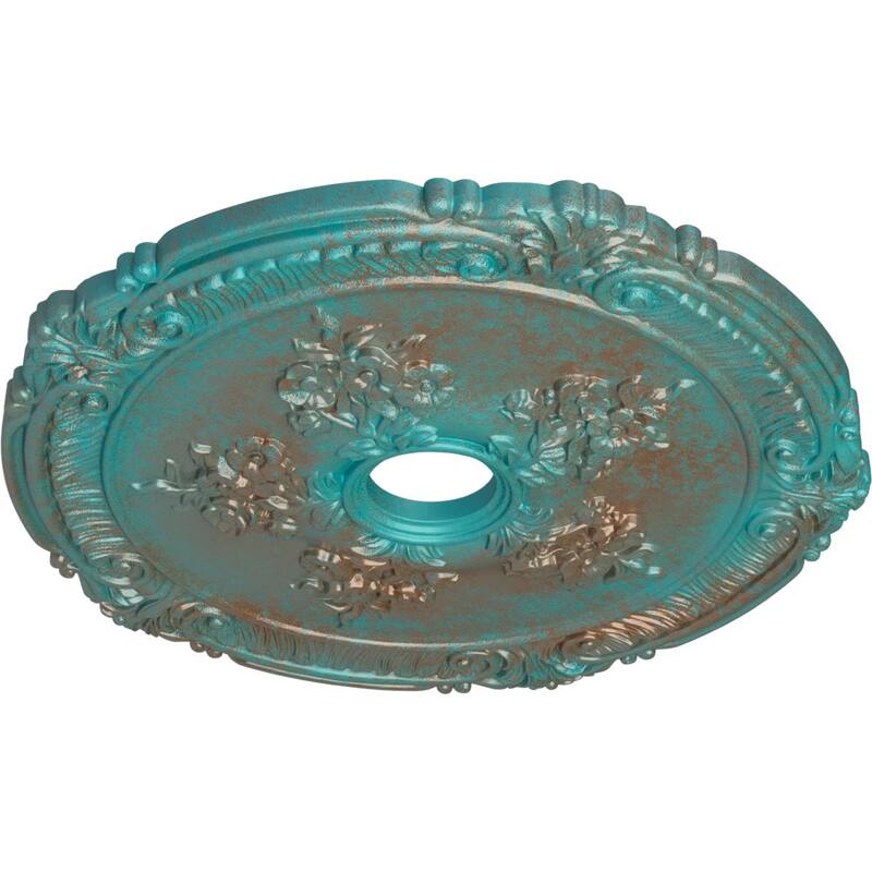 26"OD x 3 3/4"ID x 1 1/2"P Attica with Rose Ceiling Medallion