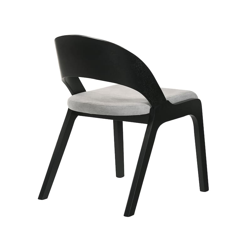 Venus Polly Walnut or Black Wood Round 5 Piece Dining Set with Marble Finish