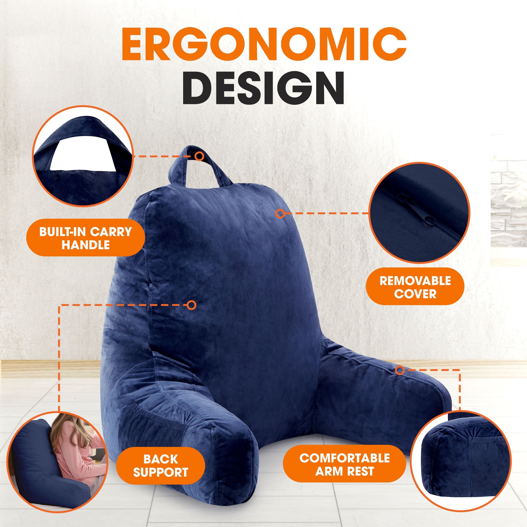 Gaming pillow clearance for bed
