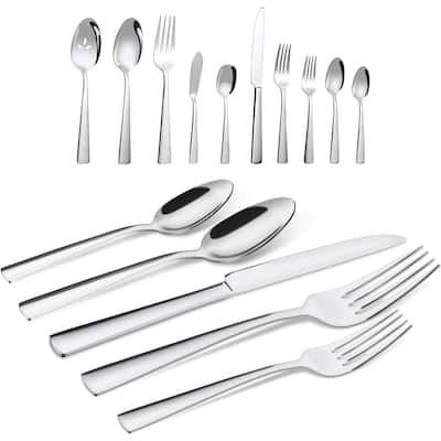 65 Piece Silverware Flatware Cutlery Set - 10.47*7.87*2.05inch