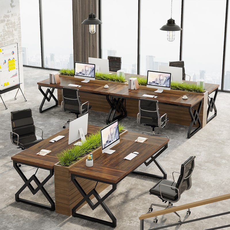 63-in Large Executive Desk, Home Office Computer Desk
