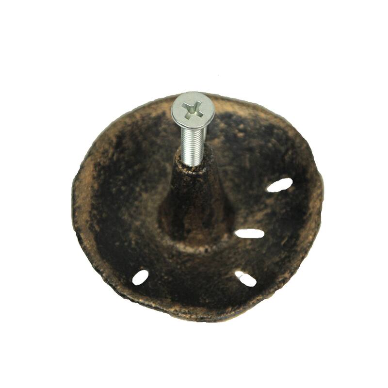 Antique Finish Sand Dollar Drawer Pulls - 6-Piece Set - 2.25 X 2.25 X 1 inches