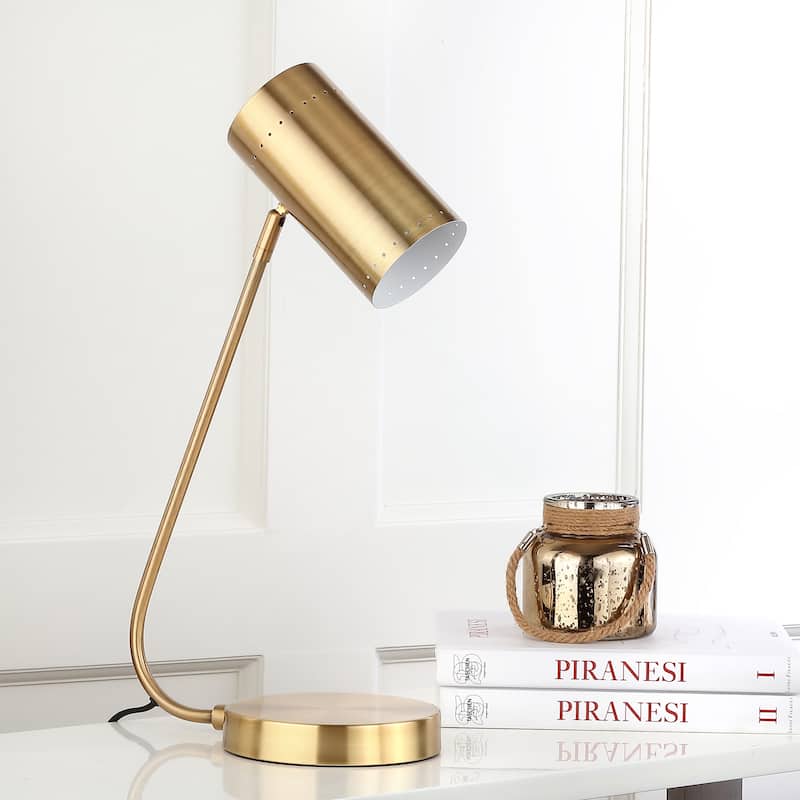 SAFAVIEH Lighting 23-inch Contemporary Crane Task LED Table Lamp.