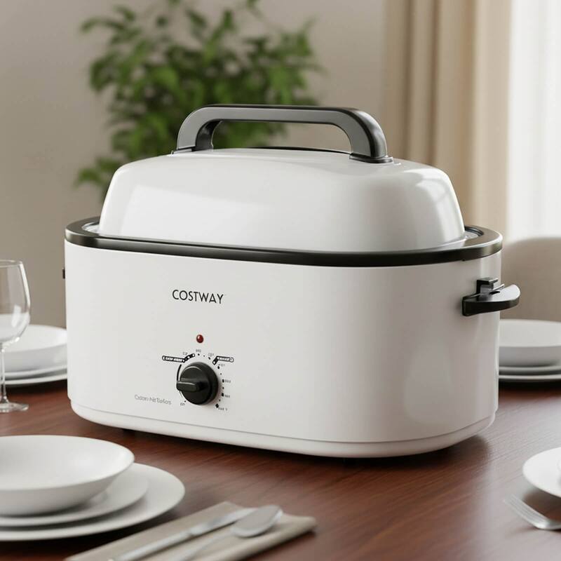 Costway 22 QT Electric Roaster Oven with Visible & Self-Basting Lid, - See Details