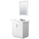 Option White / Giotto Quartz Top / Brushed Nickel