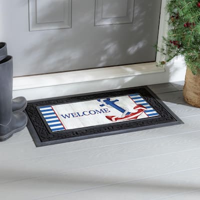 22 in. x 10 in. Patriotic Anchor Sassafras Switch Mat