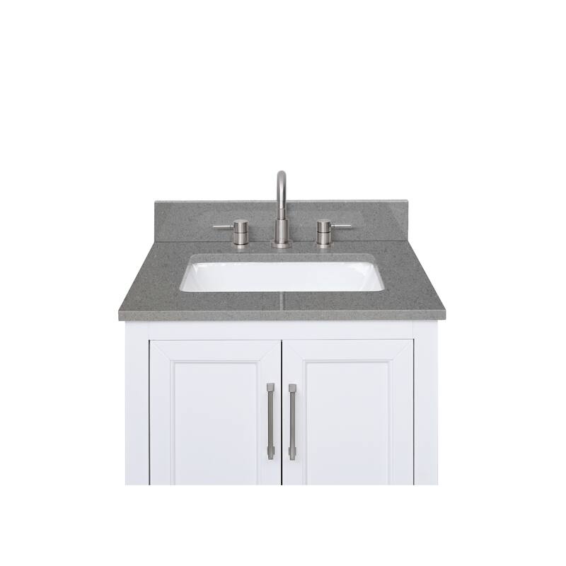 Avanity Quartz Vanity Top with Rectangular Undermount Sinks