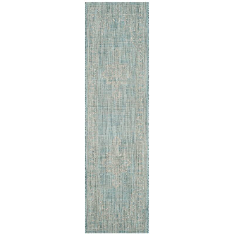 SAFAVIEH Courtyard Karolyn Medallion Indoor/ Outdoor Waterproof Patio Backyard Rug