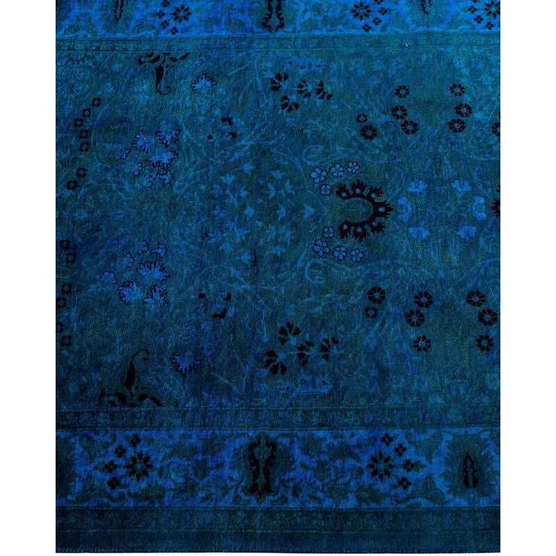 Fine Vibrance One-of-a-Kind Hand-Knotted Runner Rug - Brown, 3' 2" x 12' 2" - 3' 2" x 12' 2"
