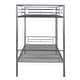 preview thumbnail 6 of 5, Twin Over Twin Metal Bunk Bed (Silver)