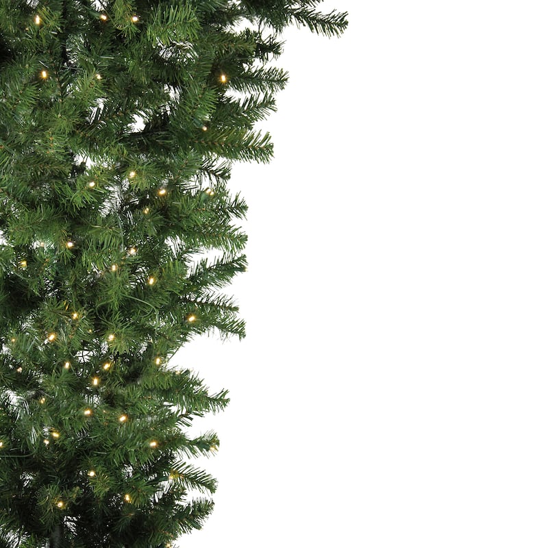 6.5' Upside Down Spruce Artificial Christmas Tree - Warm White LED - 6.5 Foot