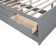 preview thumbnail 21 of 34, Full Size Captain Bed w/ Bookshelves 3 Storage Drawers and Trundle