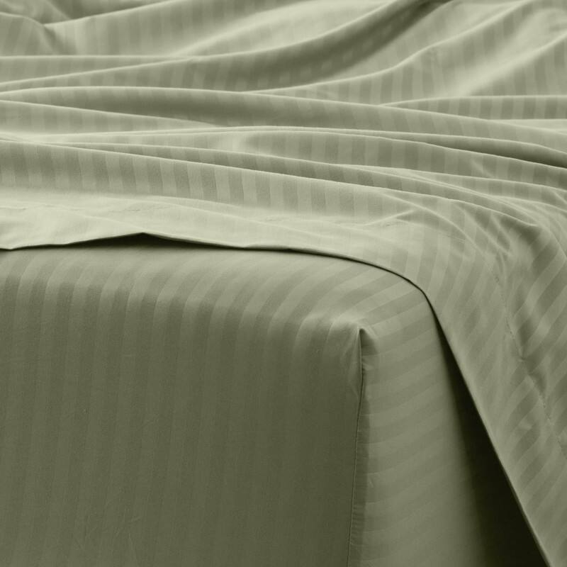 Simply Soft 4-piece Deep Pocket Striped Embossed Bed Sheet Set