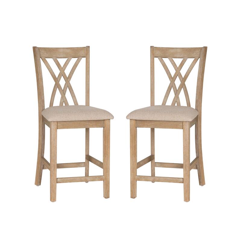 Linon Castine Counter Stool (Set of 2)