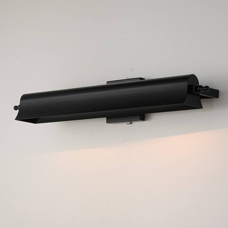 2-Light Black/Glod Modern Metal Wall Sconce with Sleek Cylindrical Design for Living Room & Bedroom - 2 Light - Black