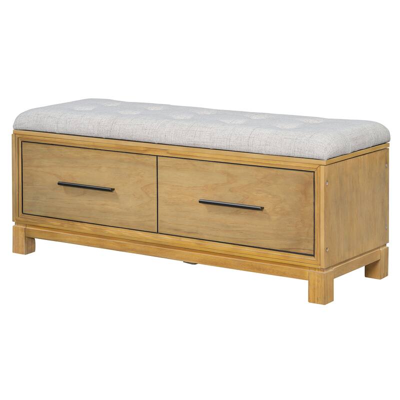 Shoe Bench with Removable Cushion