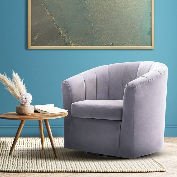 Archiology Velvet Swivel Accent Club Chair. Opens flyout.