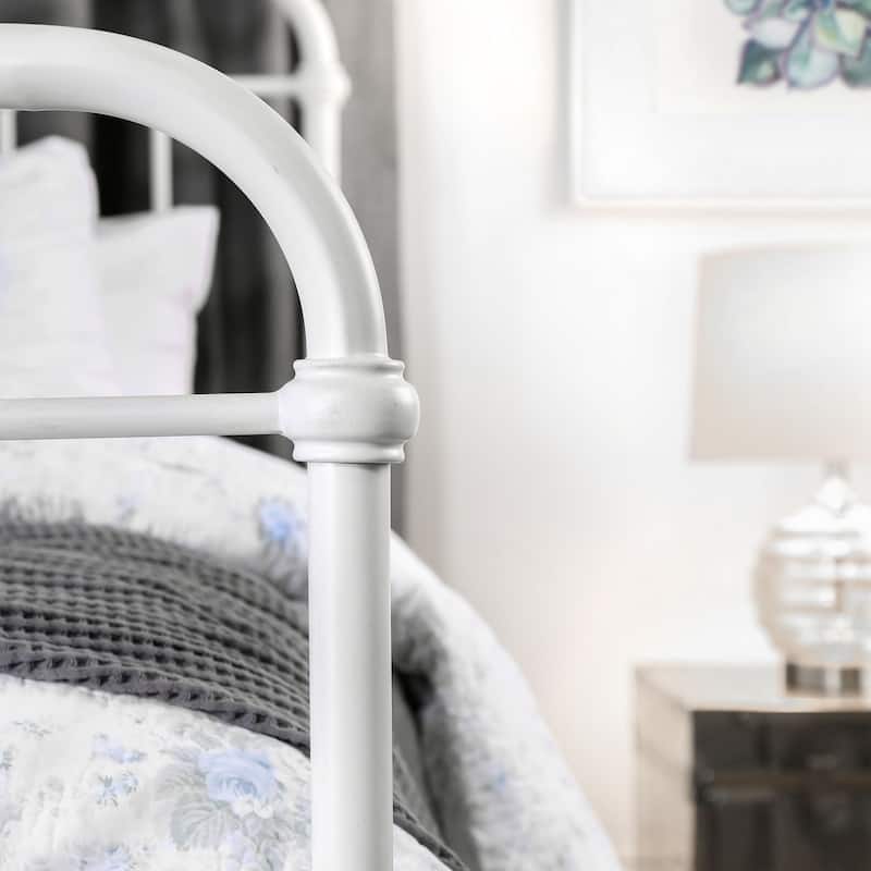 Norielle Rustic Metal Spindle Panel Bed by Furniture of America
