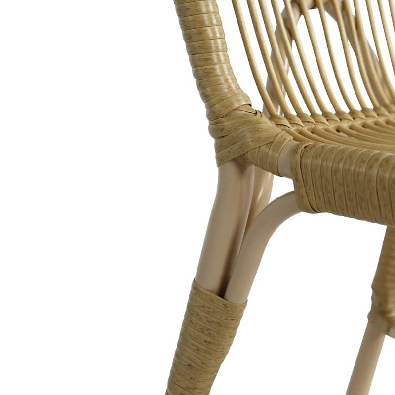 Christopher Knight Home - Modern Outdoor PE Wicker Dining Chairs, Set of 2