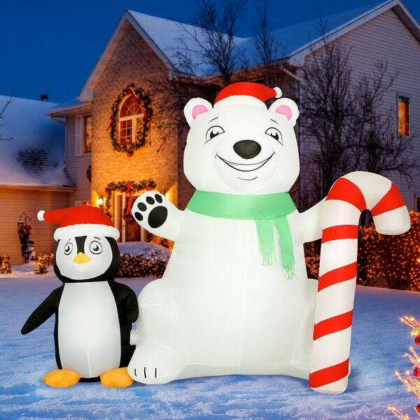 Shop Holidayana 8 Ft Inflatable Christmas Polar Bear Outdoor