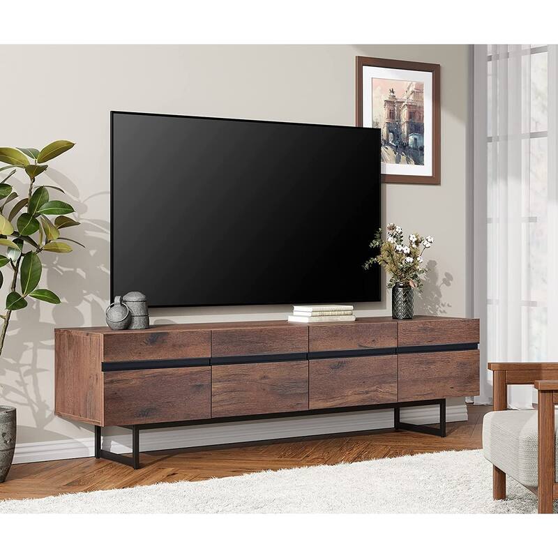 WAMPAT Modern TV Stand for up to 75 inch TV