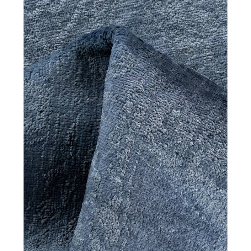 Overdyed One-of-a-Kind Hand-Knotted Area Rug - Gray - 4' 3" x 12' 0"