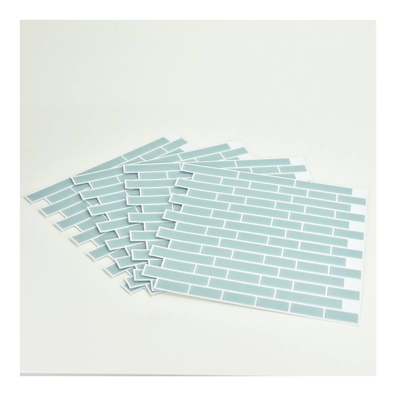 InHome Sea Glass Peel & Stick Backsplash Tiles