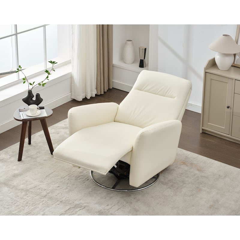 Electric Rocking Recliner, 270° Swivel Power Glider Chair with Button Control for Nursery, Bedroom or Living Room
