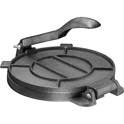 Bruntmor Pre-Seasoned 8" Cast Iron Tortilla Press - Perfect for making Mexican Spanish Rotis