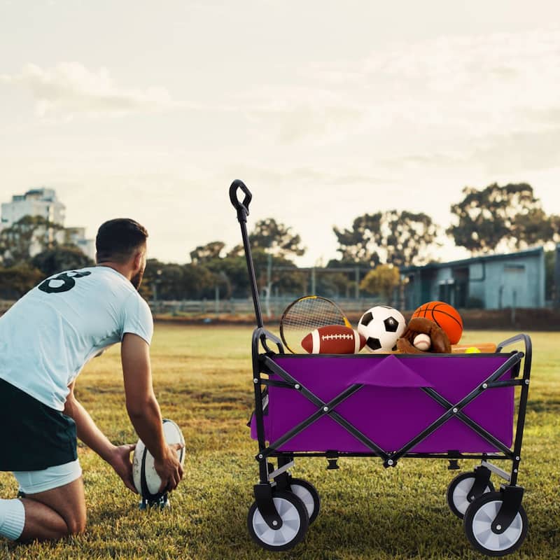 225 lb Collapsible Wagon Cart with Strapping System