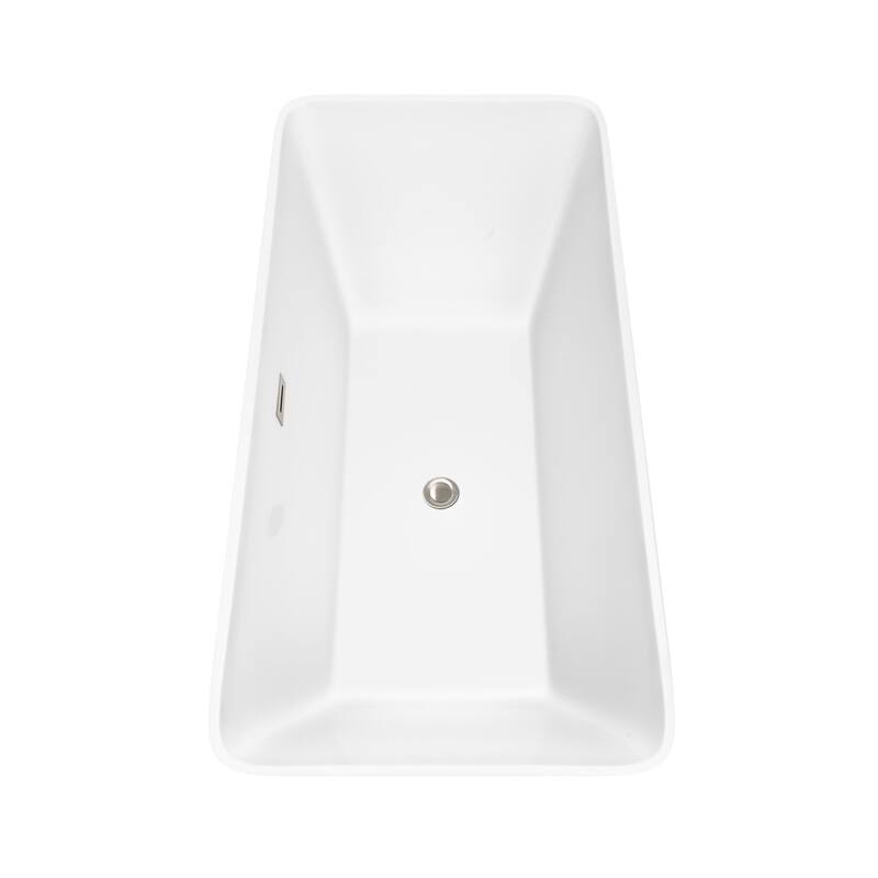 Wyndham Collection Tiffany 67" Free Standing Acrylic Soaking Tub with