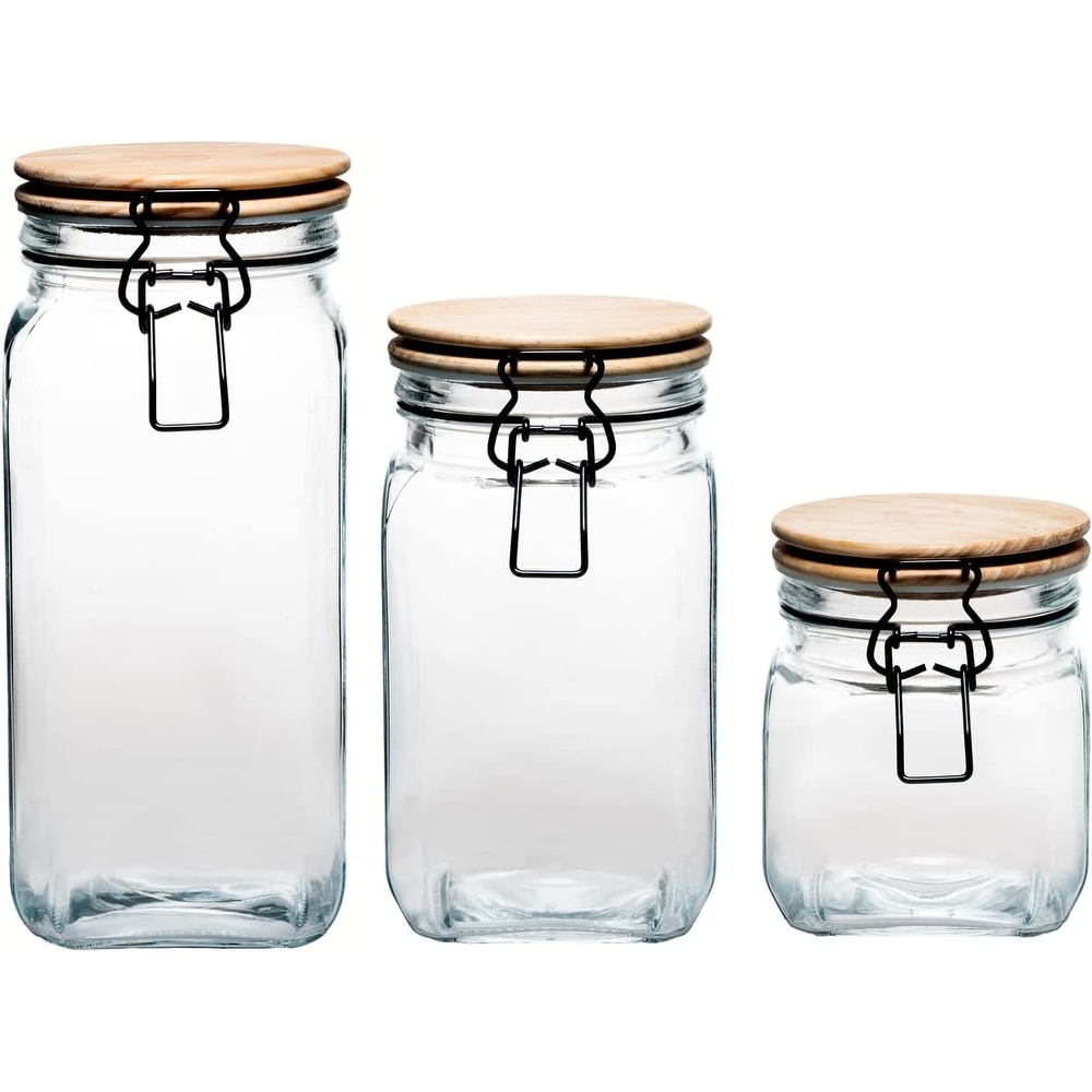 2.1 Quart Clear Glass Jar Canister with Lid - 2.1 Quart - Bed Bath & Beyond  - 35349860