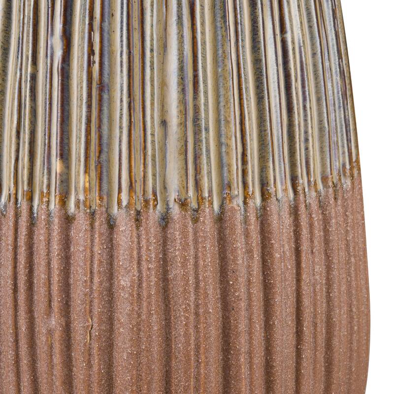 Elk Home Cooper Champagne Gold Earthenware 6.5 Inch Wide Vase