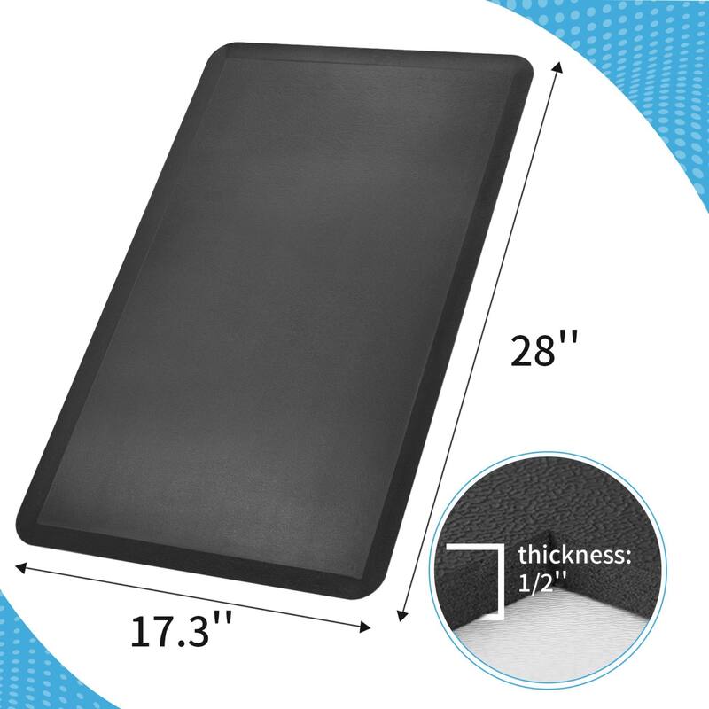 Premium Anti-Fatigue Comfort Mat, Thick, Non-Slip & All-Purpose Comfort - for Kitchen, Office Standing Desk