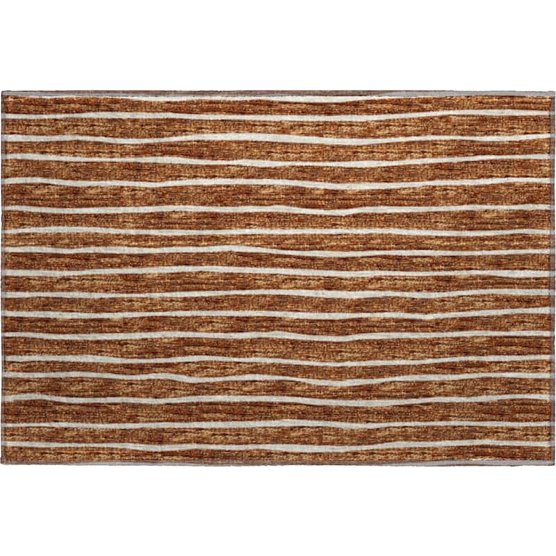 Premium Washable Super Soft Boho Stripe Mayfield Rug