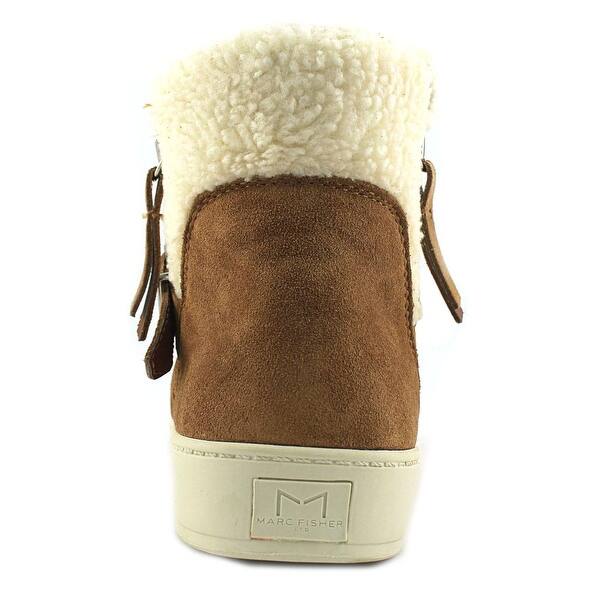 Shop Marc Fisher Sabelia Women Round Toe Suede Tan Winter Boot