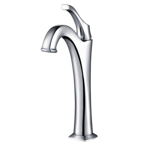 KRAUS Arlo Single Handle 1-Hole Vessel Bathroom Faucet w/ Pop Up Drain. Opens flyout.