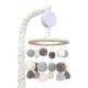 preview thumbnail 1 of 4, Lambs & Ivy Signature Pom Pom Musical Baby Crib Mobile - White/Gray