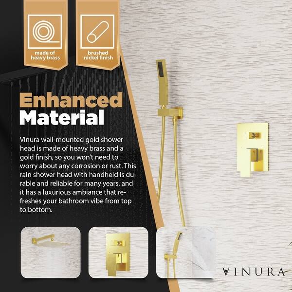 High Pressure Shower Heads 10undefined Gold Shower Head and Handle