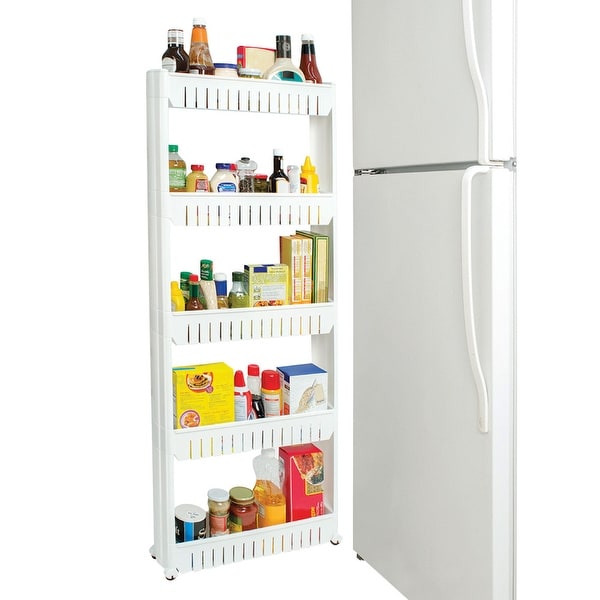 Ultra Thin 5-Tier Rollout Shelf - 54" x 21" x 5"